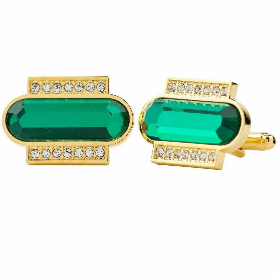 VITTORIO VICO Gold & Silver Colorful Capsule Cufflinks (Cl17xx Series)