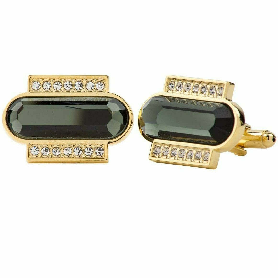 VITTORIO VICO Gold & Silver Colorful Capsule Cufflinks (Cl17xx Series)