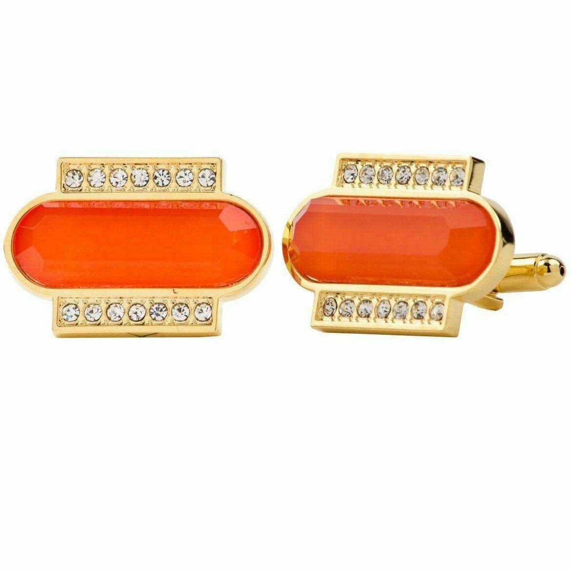 VITTORIO VICO Gold & Silver Colorful Capsule Cufflinks (Cl17xx Series)