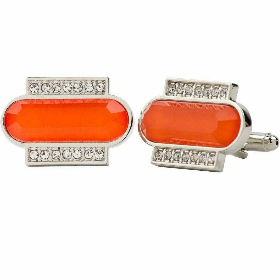 VITTORIO VICO Gold & Silver Colorful Capsule Cufflinks (Cl17xx Series)