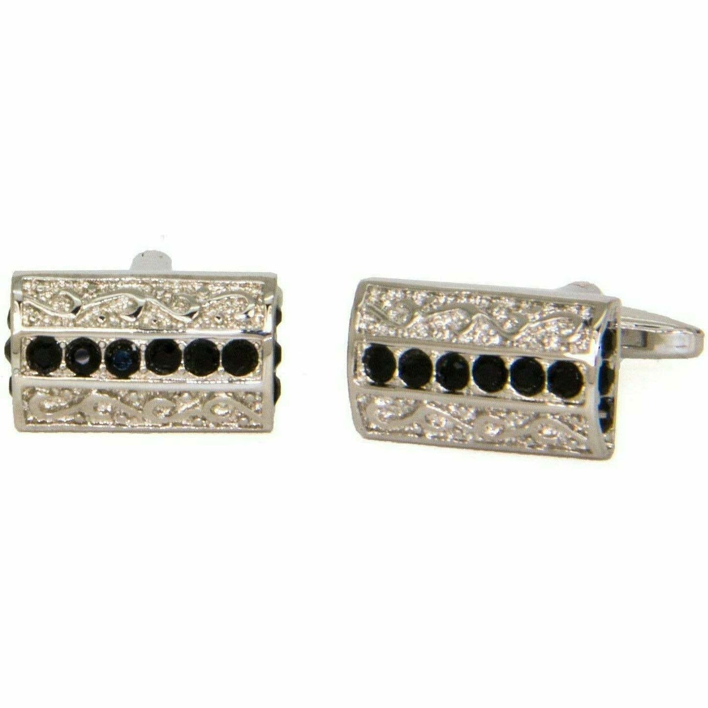 Vittorio Vico Gold & Silver Colorful Classic Bar Cufflinks (CL19xx Series)