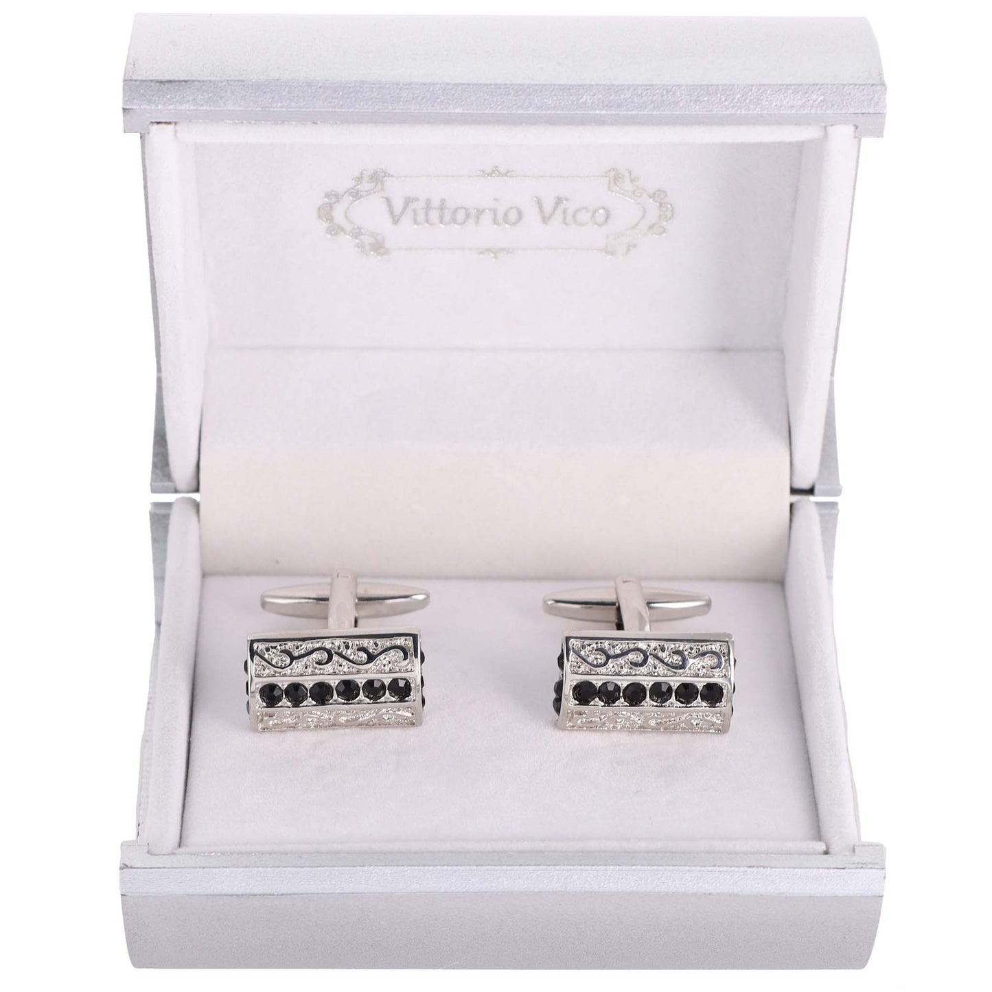 Vittorio Vico Gold & Silver Colorful Classic Bar Cufflinks (CL19xx Series)