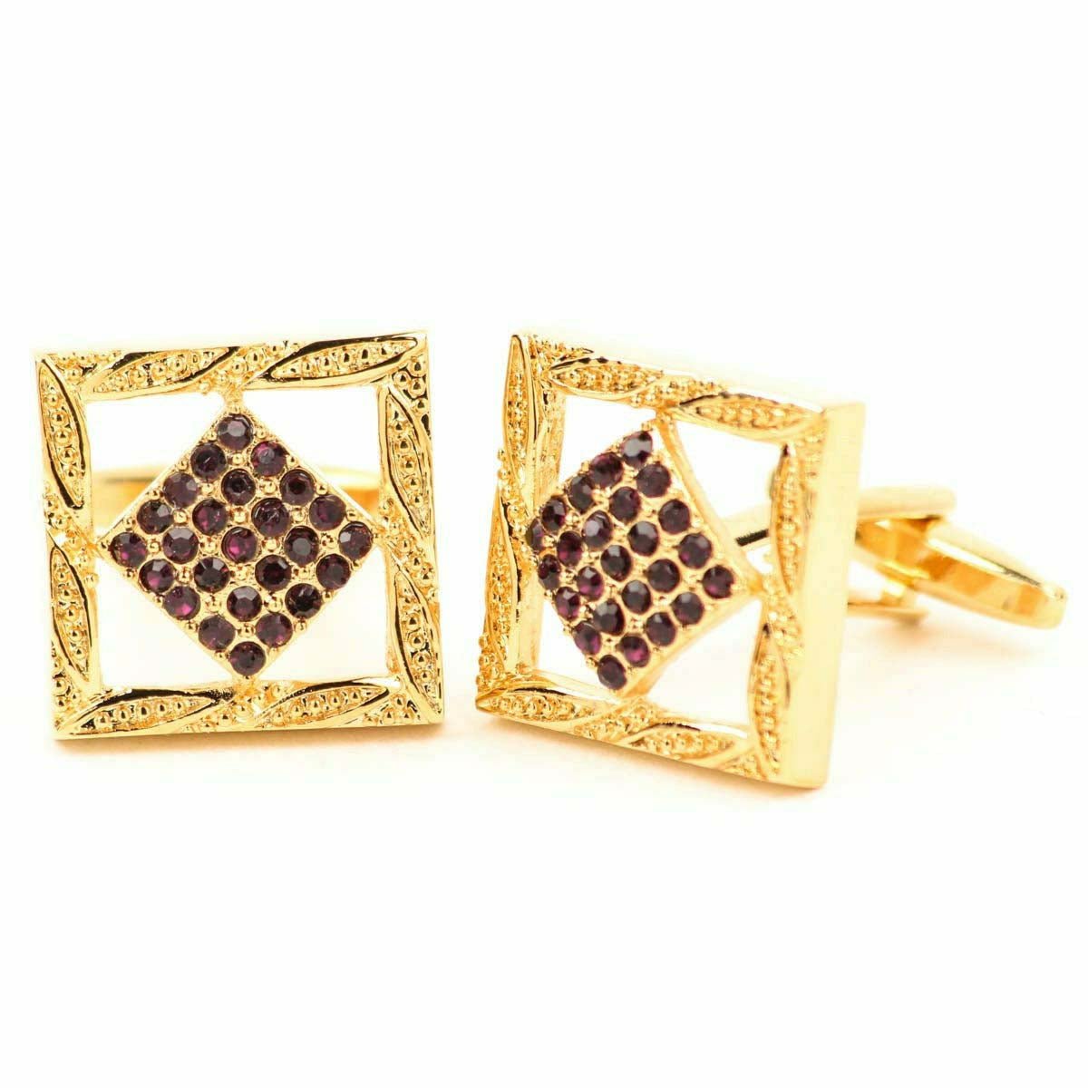 Vittorio Vico Gold & Silver Colorful Classic Bar Cufflinks (CL19xx Series)