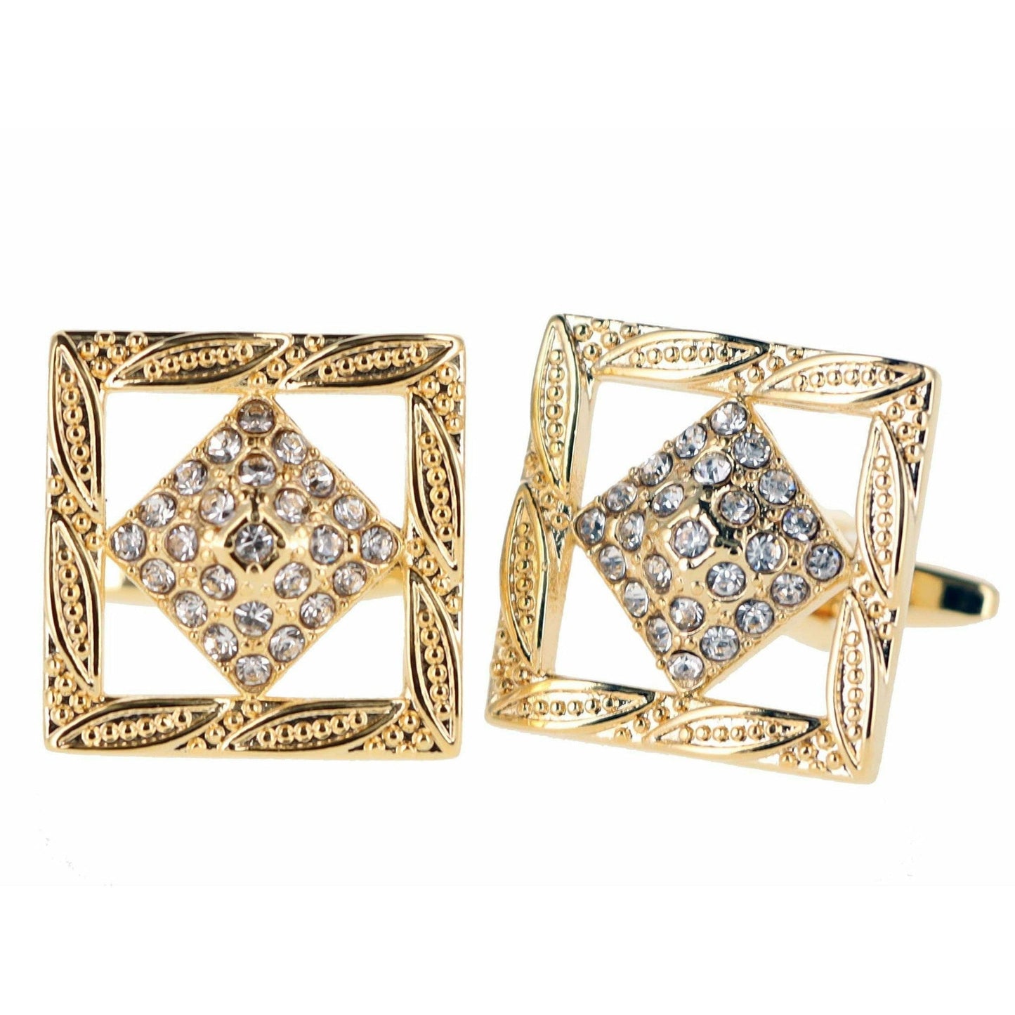 Vittorio Vico Gold & Silver Colorful Classic Bar Cufflinks (CL19xx Series)