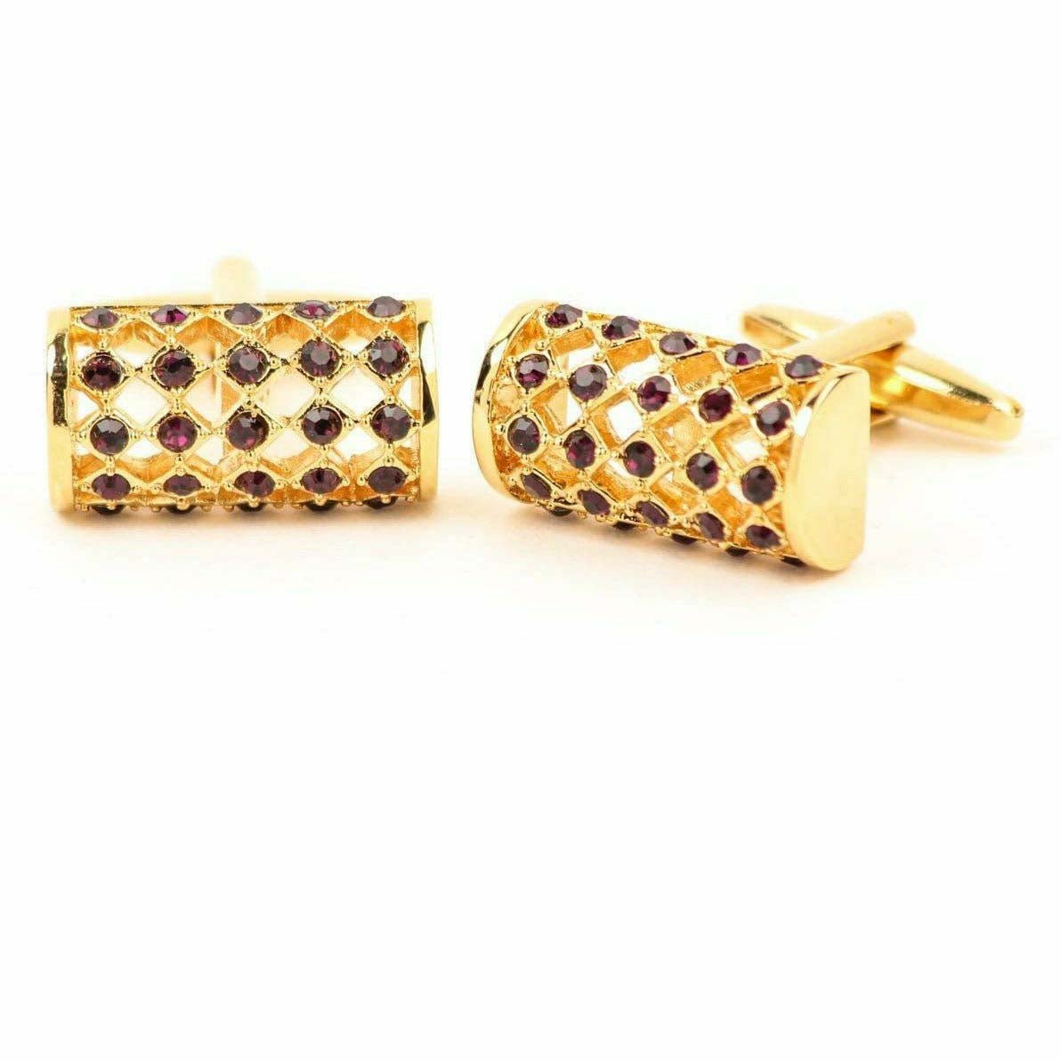 Vittorio Vico Gold & Silver Colorful Classic Bar Cufflinks (CL19xx Series)