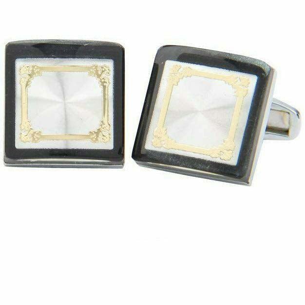 Vittorio Vico Gold & Silver Oversized Cufflinks (CL2000 Series)