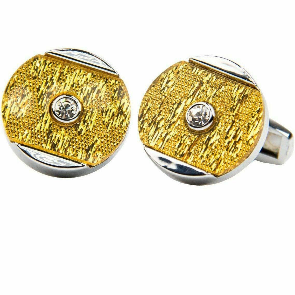 Vittorio Vico Gold & Silver Oversized Cufflinks (CL2000 Series)