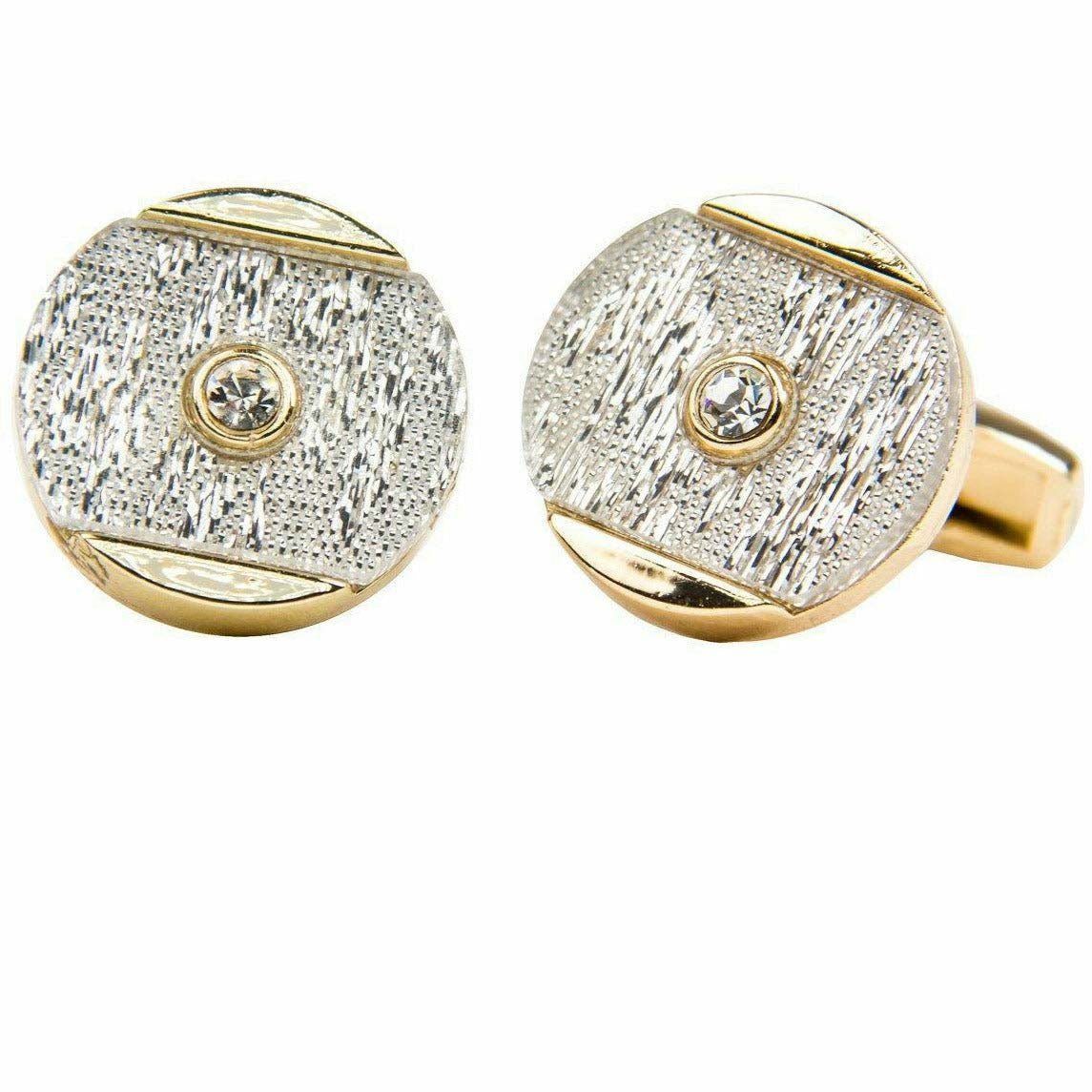 Vittorio Vico Gold & Silver Oversized Cufflinks (CL2000 Series)