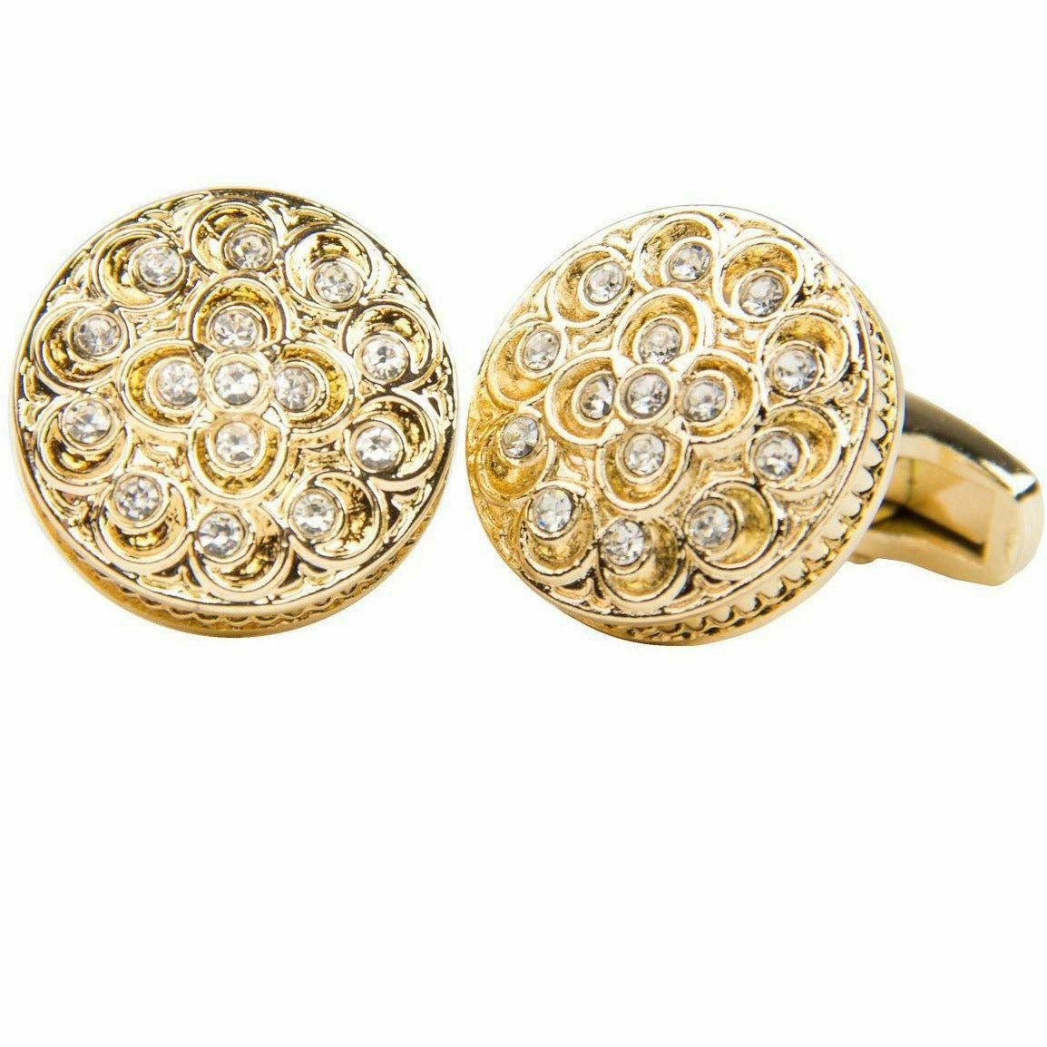 Vittorio Vico Gold & Silver Oversized Cufflinks (CL2000 Series)