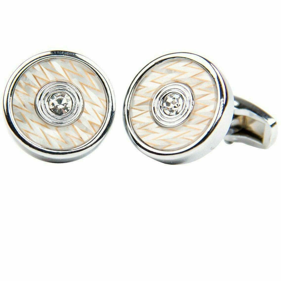 Vittorio Vico Gold & Silver Oversized Cufflinks (CL2000 Series)