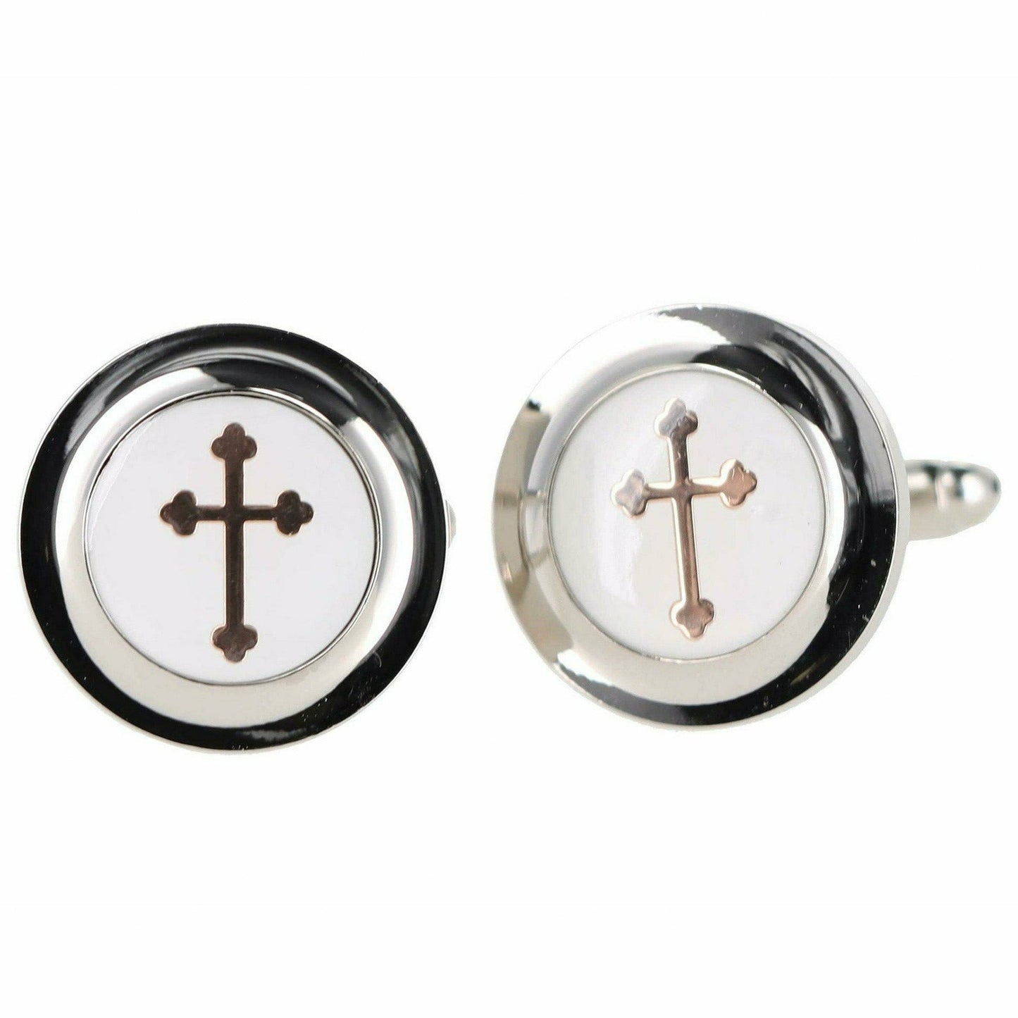 Vittorio Vico Gold & Silver Religious Cufflinks (CL30xx Series)