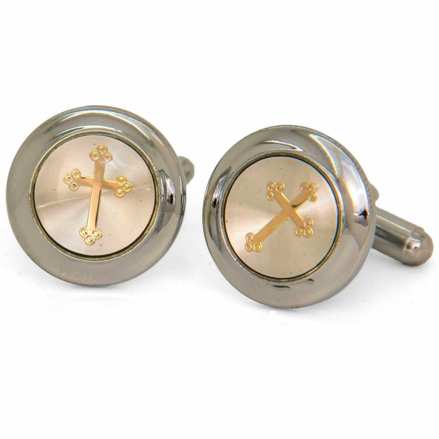 Vittorio Vico Gold & Silver Religious Cufflinks (CL30xx Series)