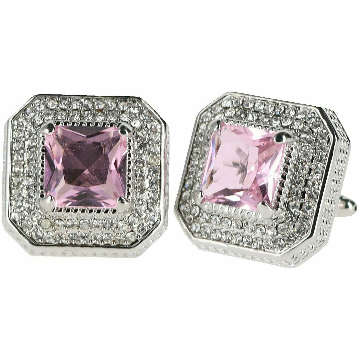 Vittorio Vico Square Colored Crystal Diamond Set Cufflinks (CL 71XX)