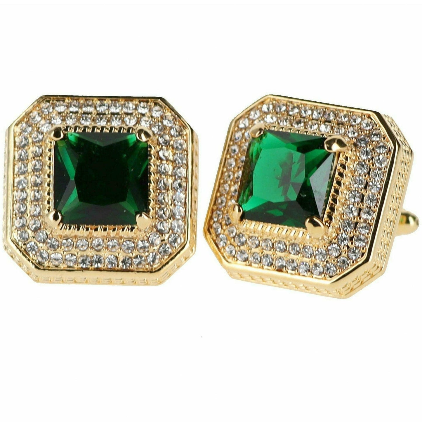 Vittorio Vico Square Colored Crystal Diamond Set Cufflinks (CL 71XX)