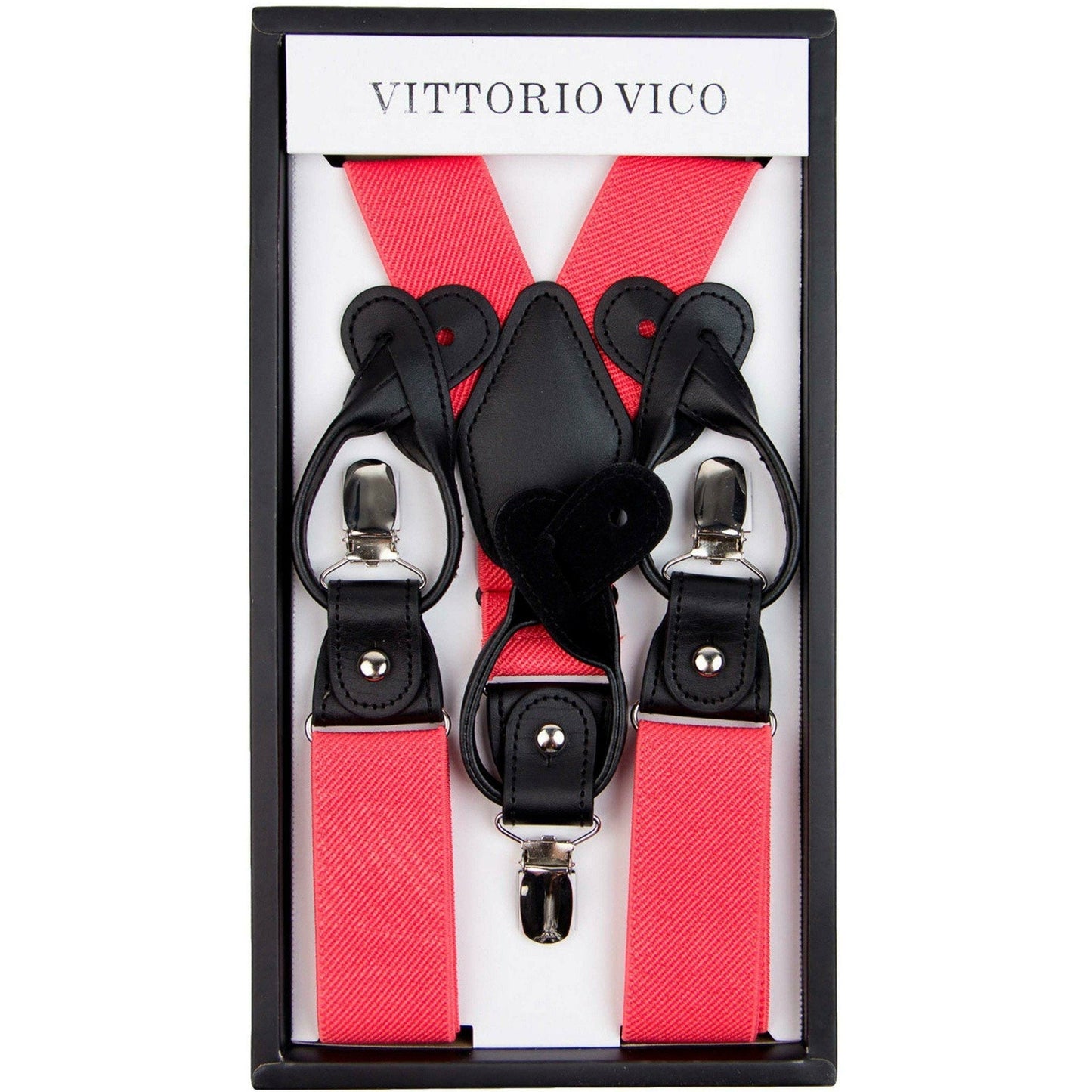 Vittorio Farina Men's Vibrant Colorful Convertible Suspender