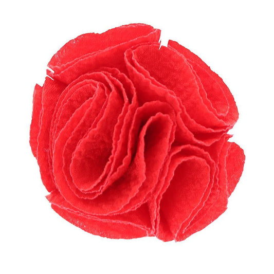 Vittorio Vico Men's Formal Solid Rose Seersucker Flower Lapel Pin: Flower Pin Suit Accessories Pins for Suit or Tuxedo