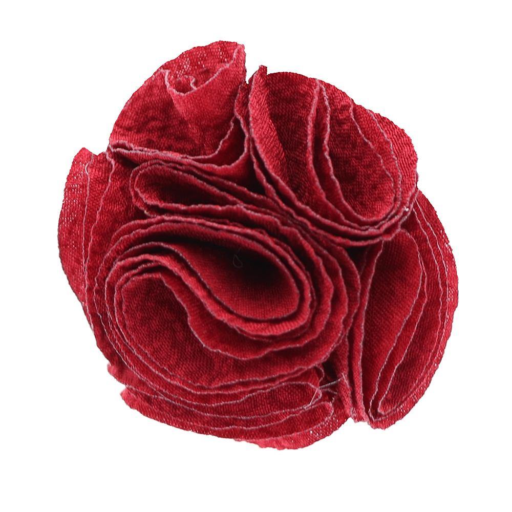 Vittorio Vico Men's Formal Solid Rose Seersucker Flower Lapel Pin: Flower Pin Suit Accessories Pins for Suit or Tuxedo