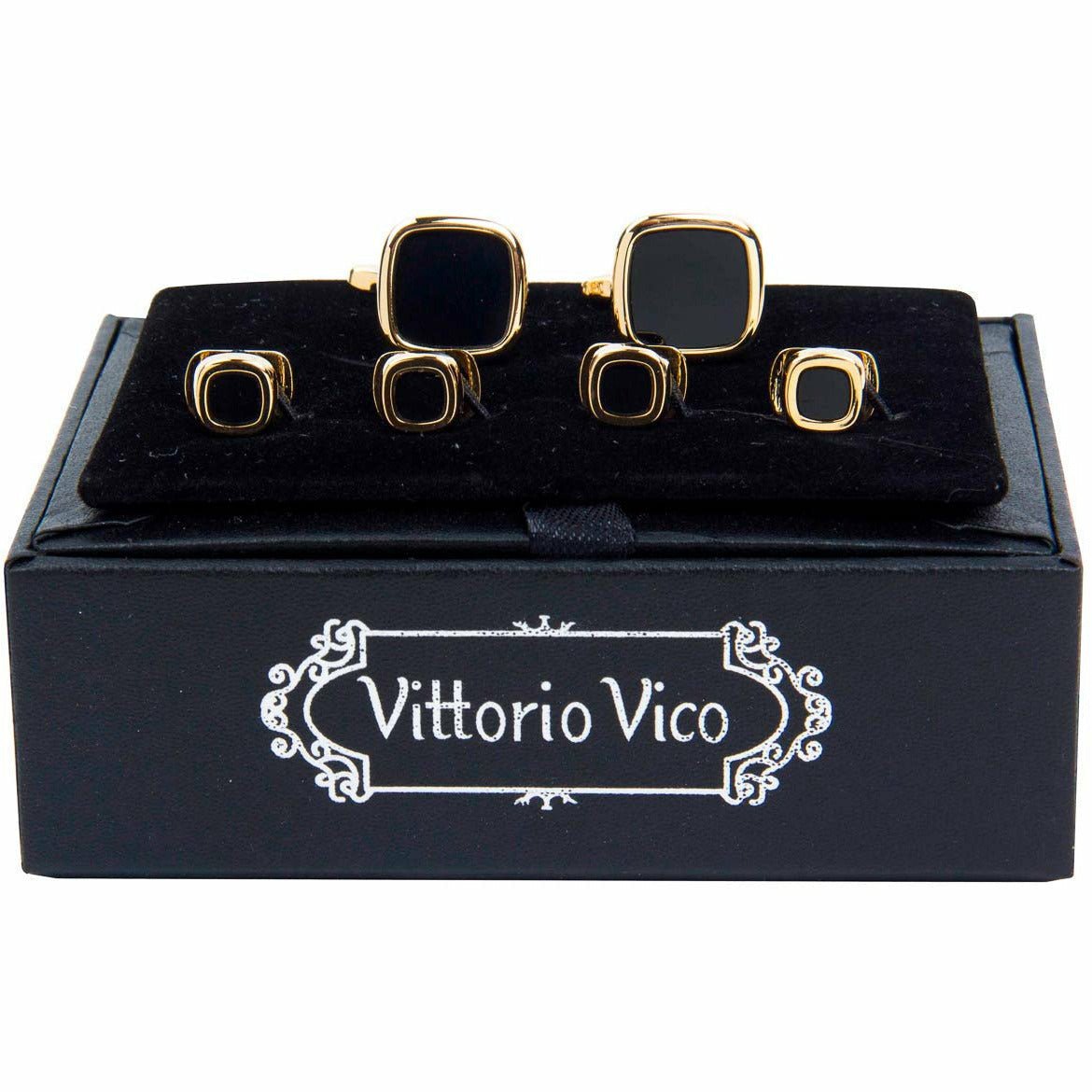 Vittorio Vico Gold Cufflinks & Stud Sets