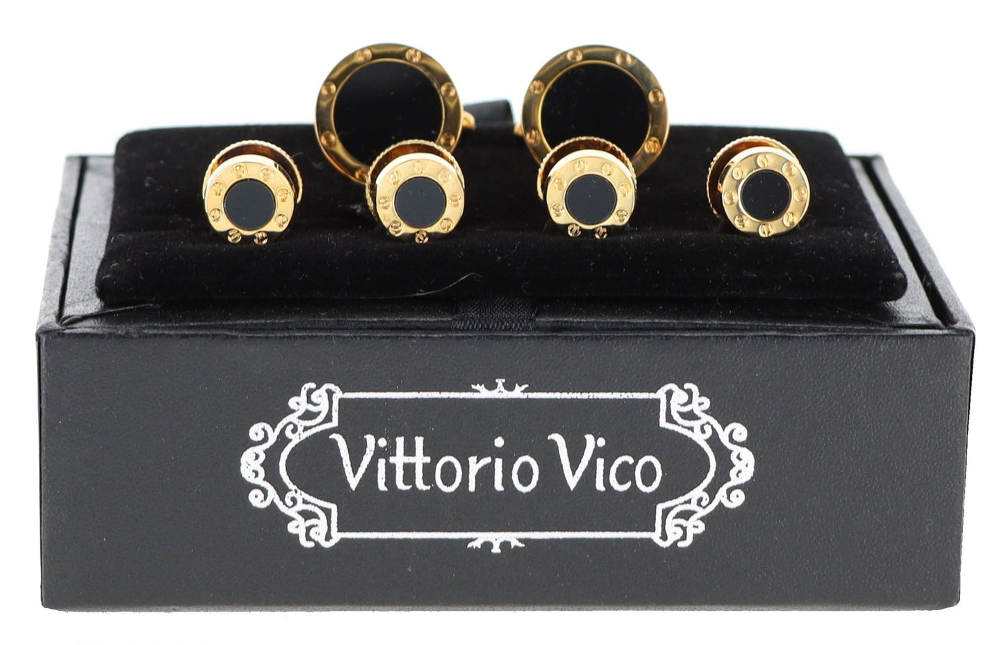 Vittorio Vico Gold Cufflinks & Stud Sets