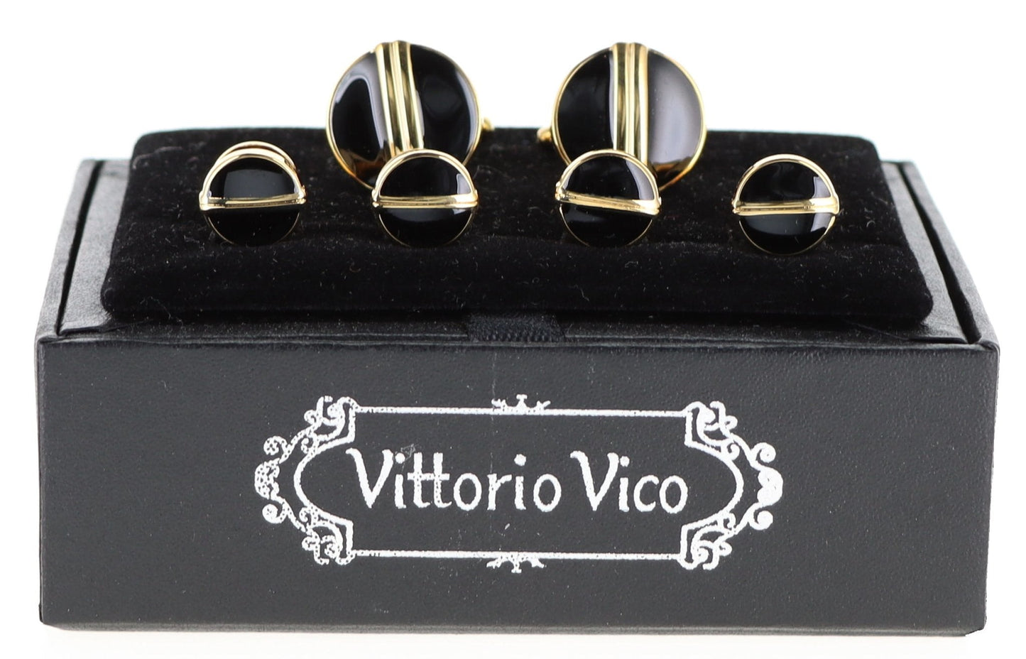 Vittorio Vico Gold Cufflinks & Stud Sets