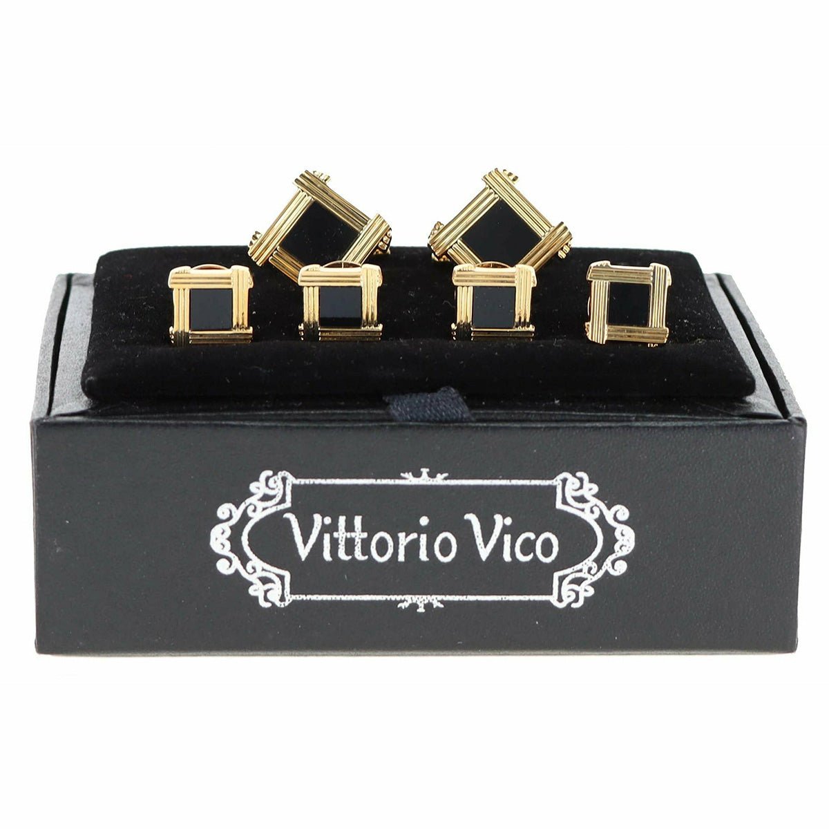 Vittorio Vico Gold Cufflinks & Stud Sets