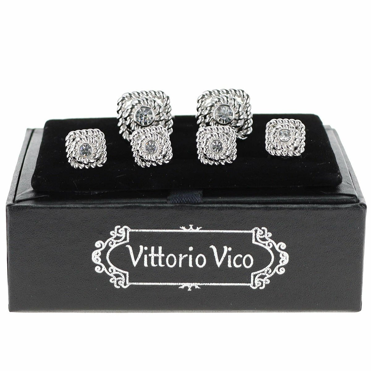 Vittorio Vico Silver Cufflinks & Stud Sets