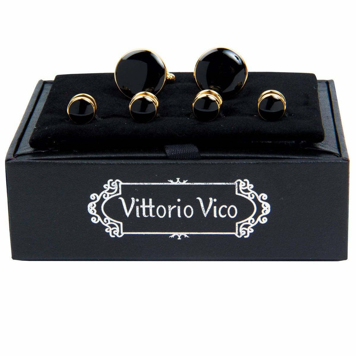 Vittorio Vico Gold Cufflinks & Stud Sets