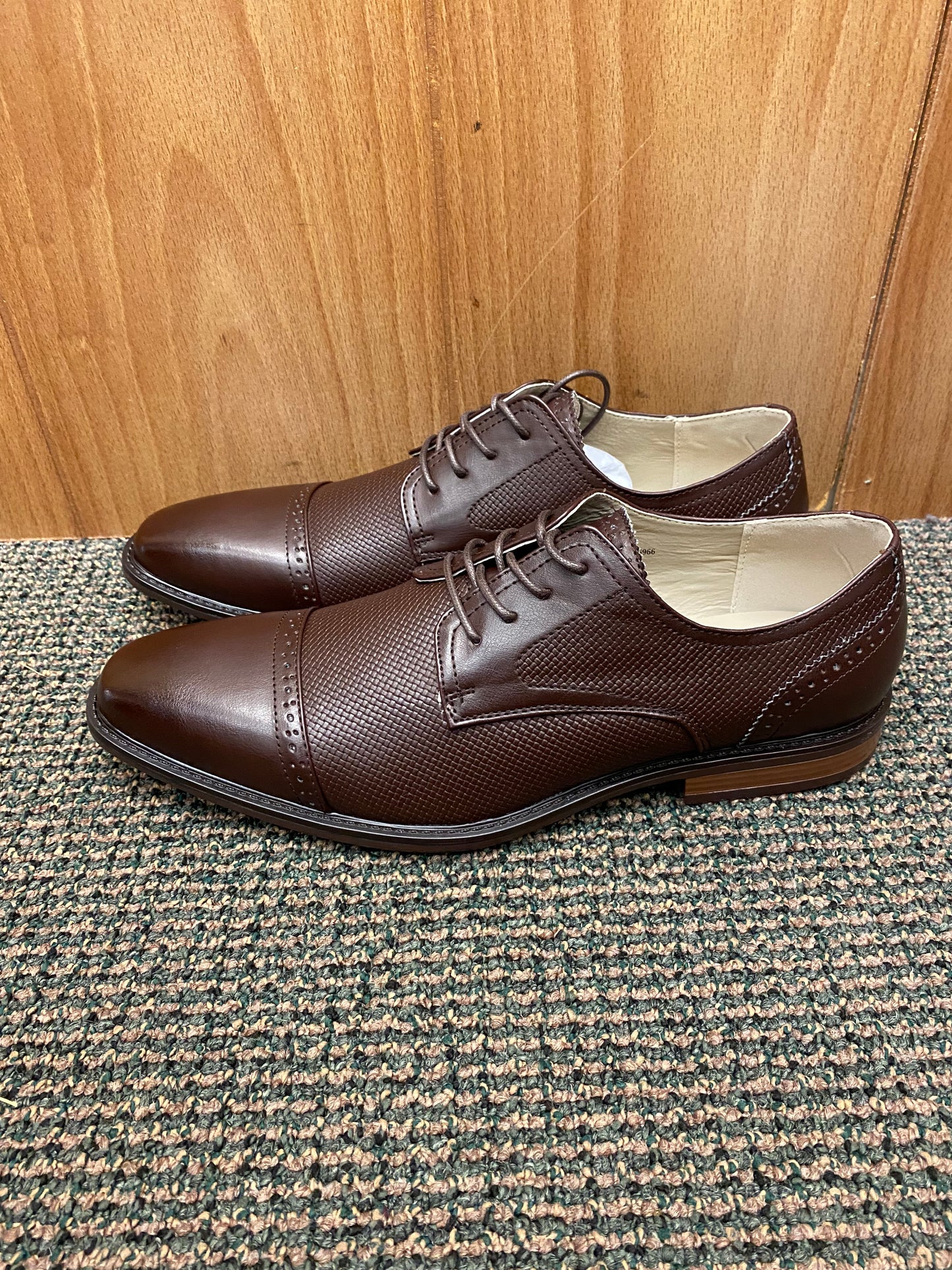 Antonio Cerrelli 6966 Chocolate Brown Men’s Lace-up Dress Shoes