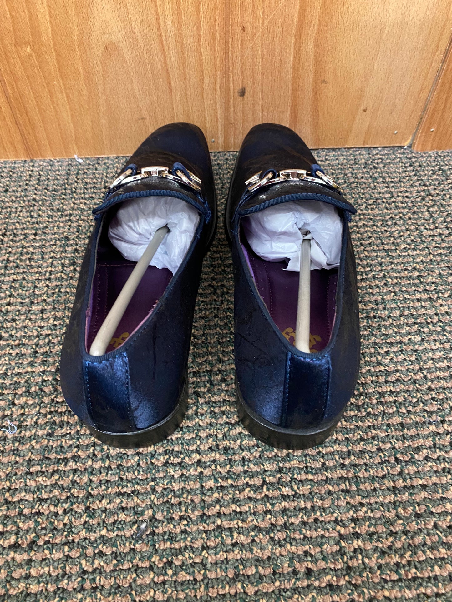 After Midnite Navy Blue Smoking Slip-on Dress Shoes