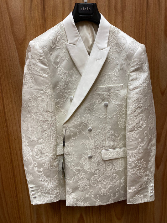 Cielo Off-white Double Breasted Blazer