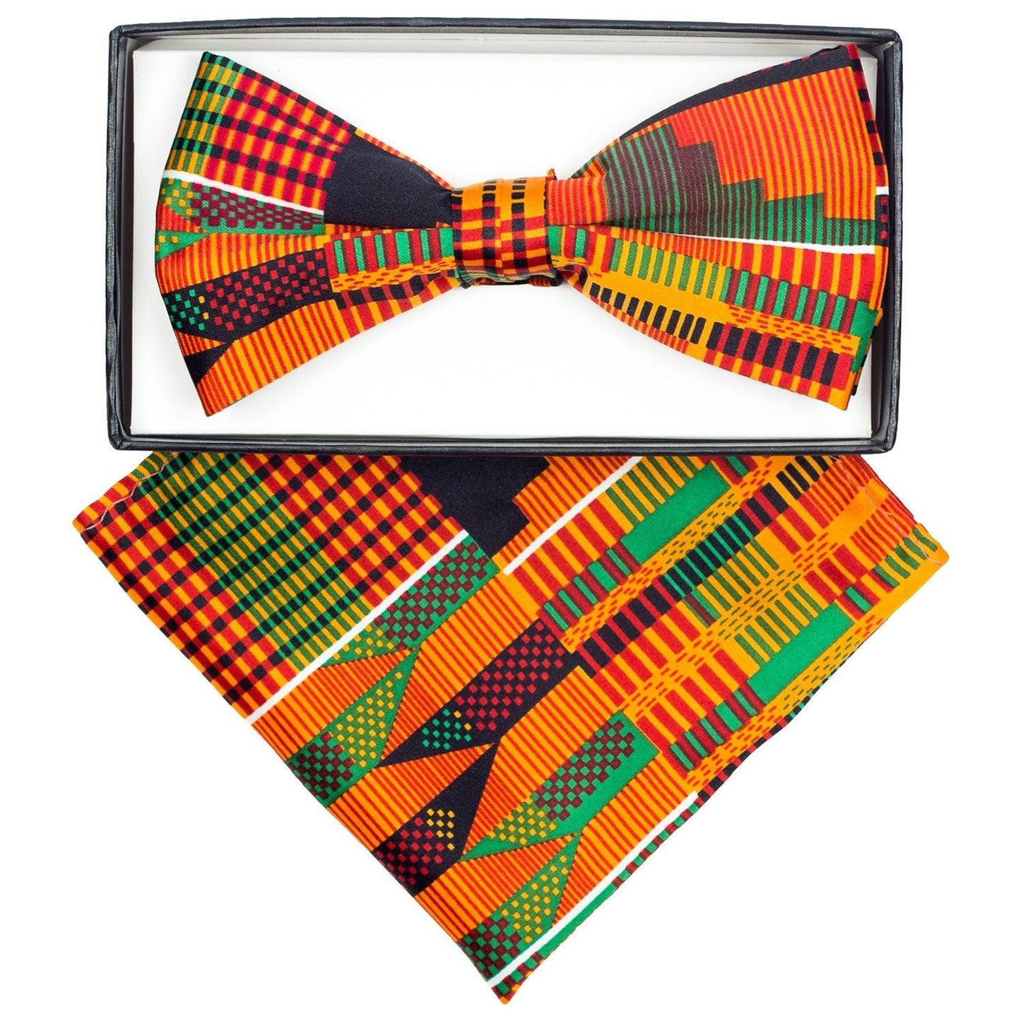 Vittorio Farina Kente Bow Tie & Pocket Square