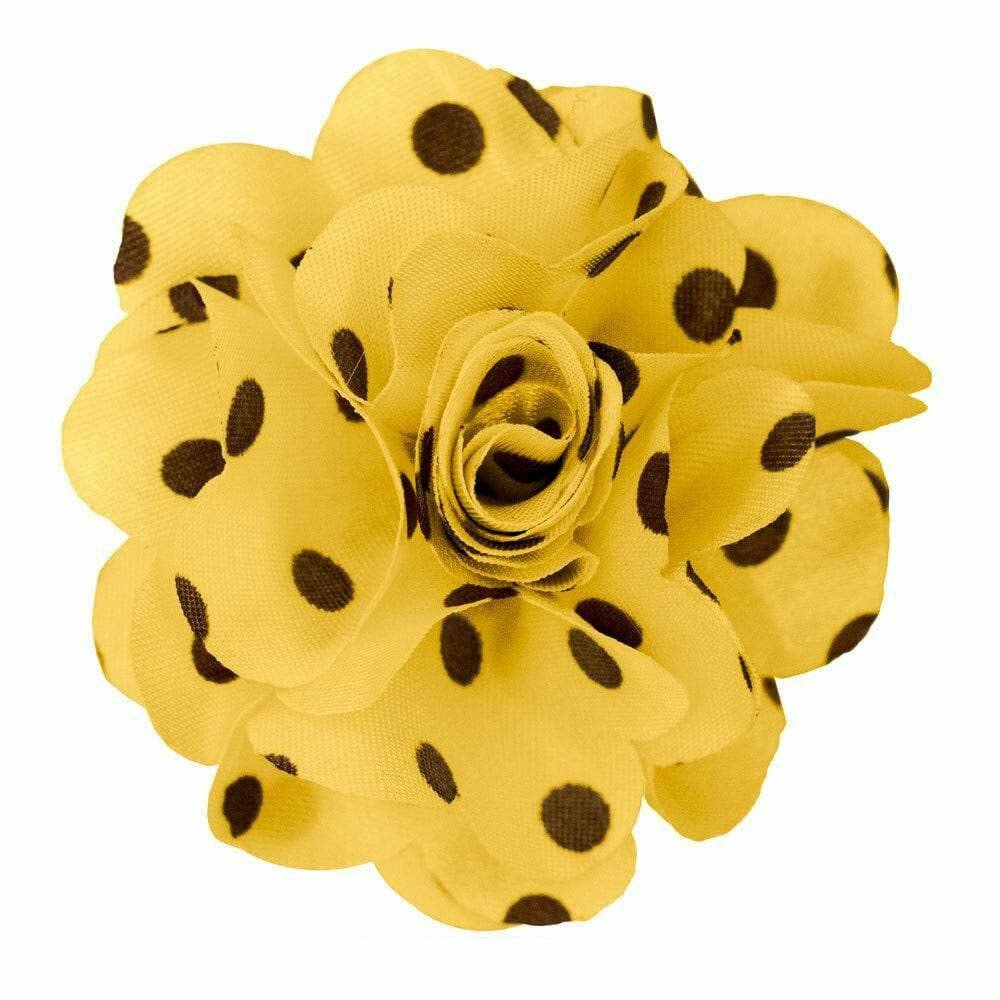 Vittorio Vico Men's Formal Polka Dot Flower Lapel Pin: Flower Pin Suit Accessories Pins for Suit or Tuxedo