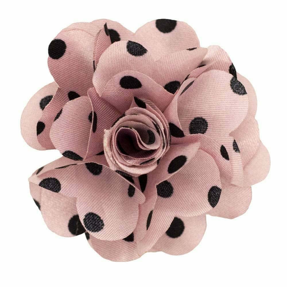 Vittorio Vico Men's Formal Polka Dot Flower Lapel Pin: Flower Pin Suit Accessories Pins for Suit or Tuxedo