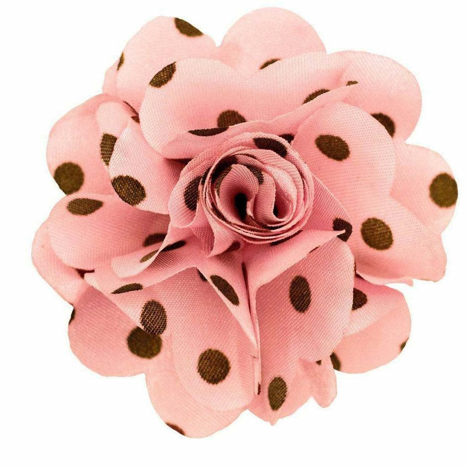 Vittorio Vico Men's Formal Polka Dot Flower Lapel Pin: Flower Pin Suit Accessories Pins for Suit or Tuxedo