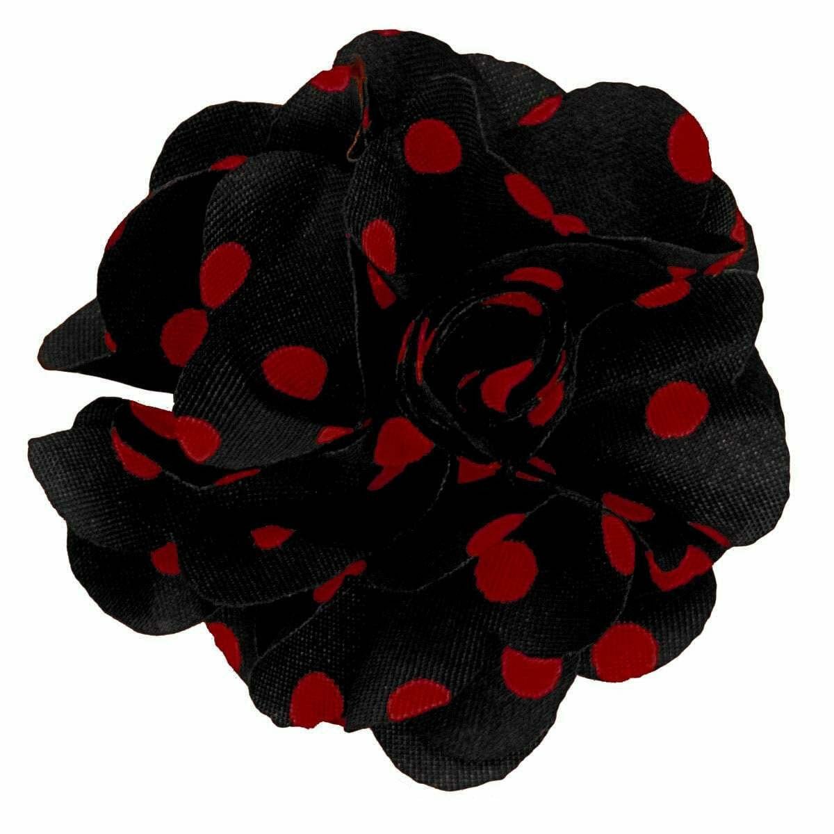 Vittorio Vico Men's Formal Polka Dot Flower Lapel Pin: Flower Pin Suit Accessories Pins for Suit or Tuxedo