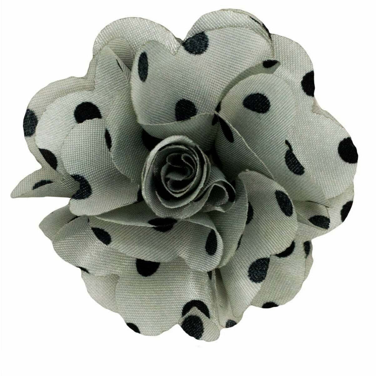 Vittorio Vico Men's Formal Polka Dot Flower Lapel Pin: Flower Pin Suit Accessories Pins for Suit or Tuxedo