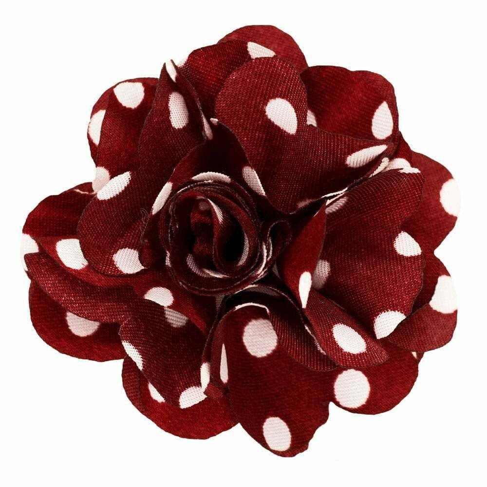 Vittorio Vico Men's Formal Polka Dot Flower Lapel Pin: Flower Pin Suit Accessories Pins for Suit or Tuxedo