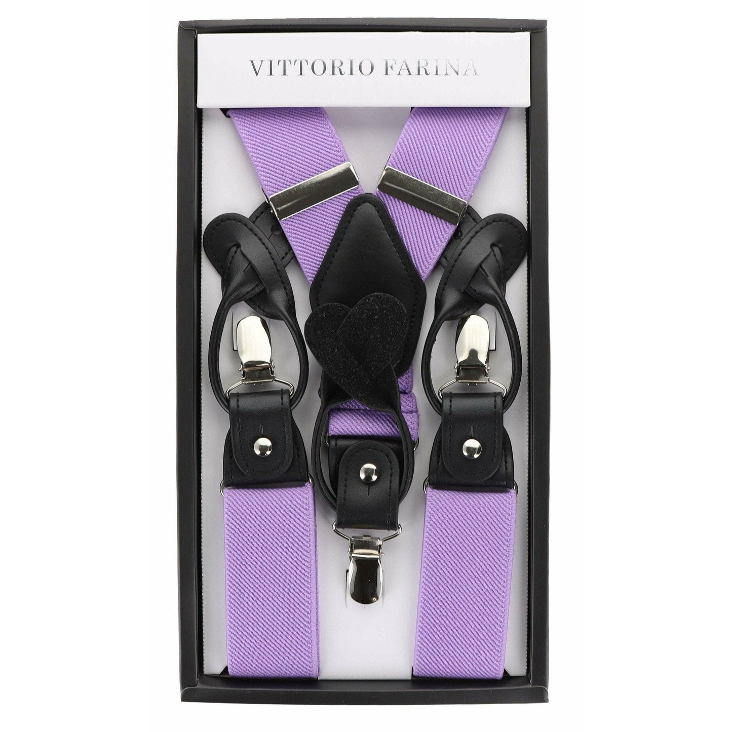 Vittorio Farina Men's Vibrant Colorful Convertible Suspender