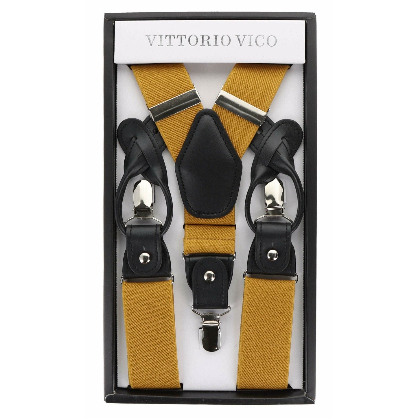 Vittorio Farina Men's Vibrant Colorful Convertible Suspender