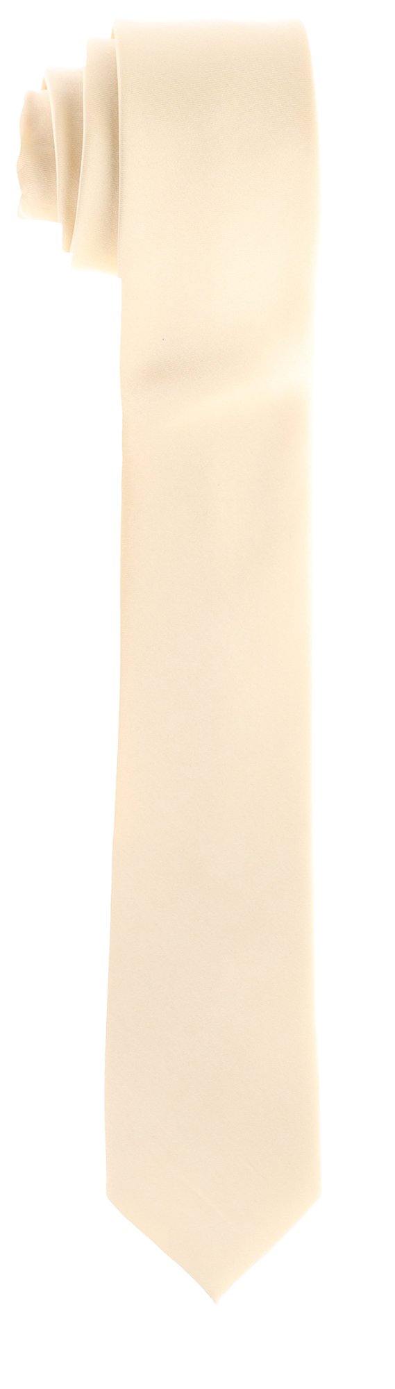 Vittorio Farina Solid Satin Skinny Necktie