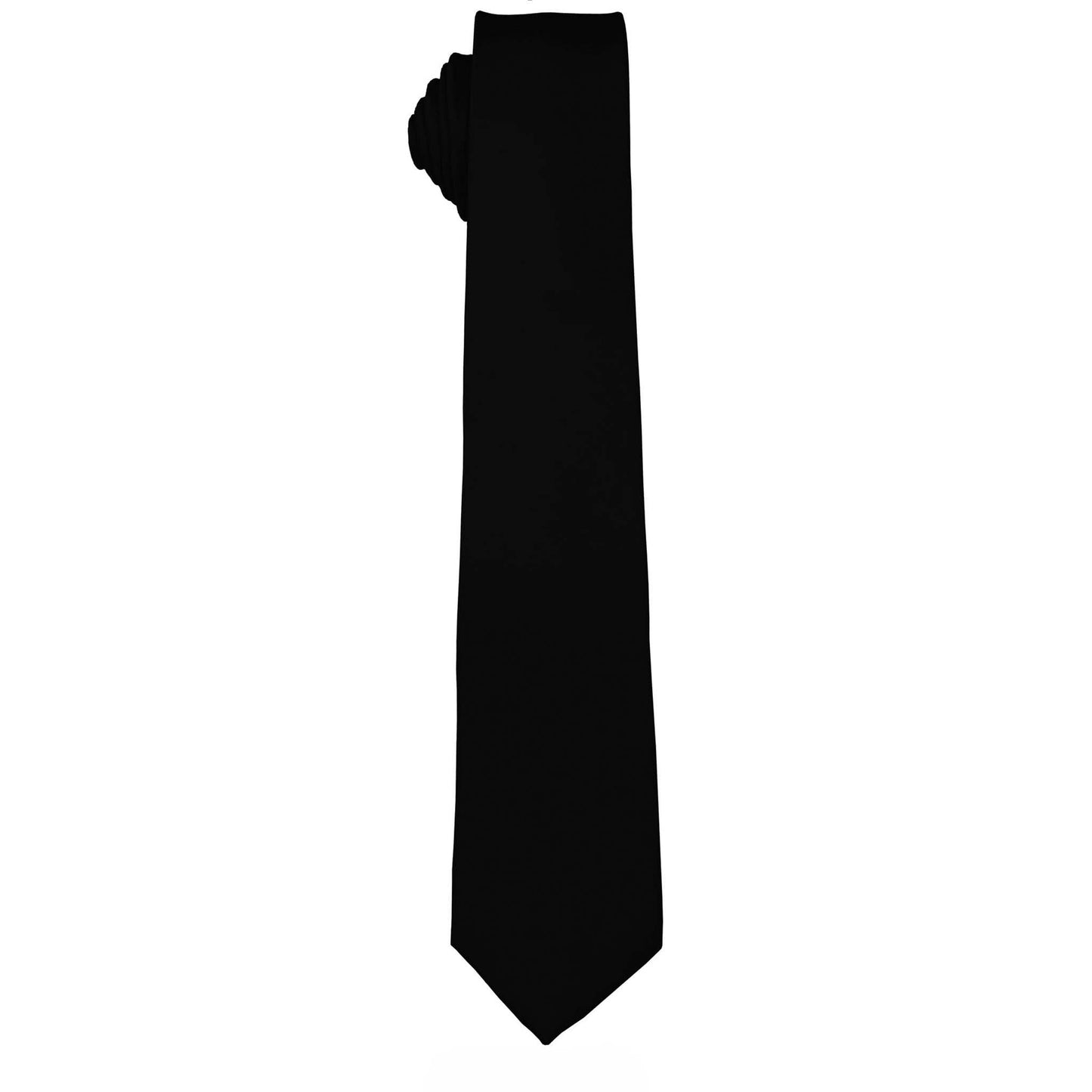 Vittorio Farina Solid Satin Skinny Necktie