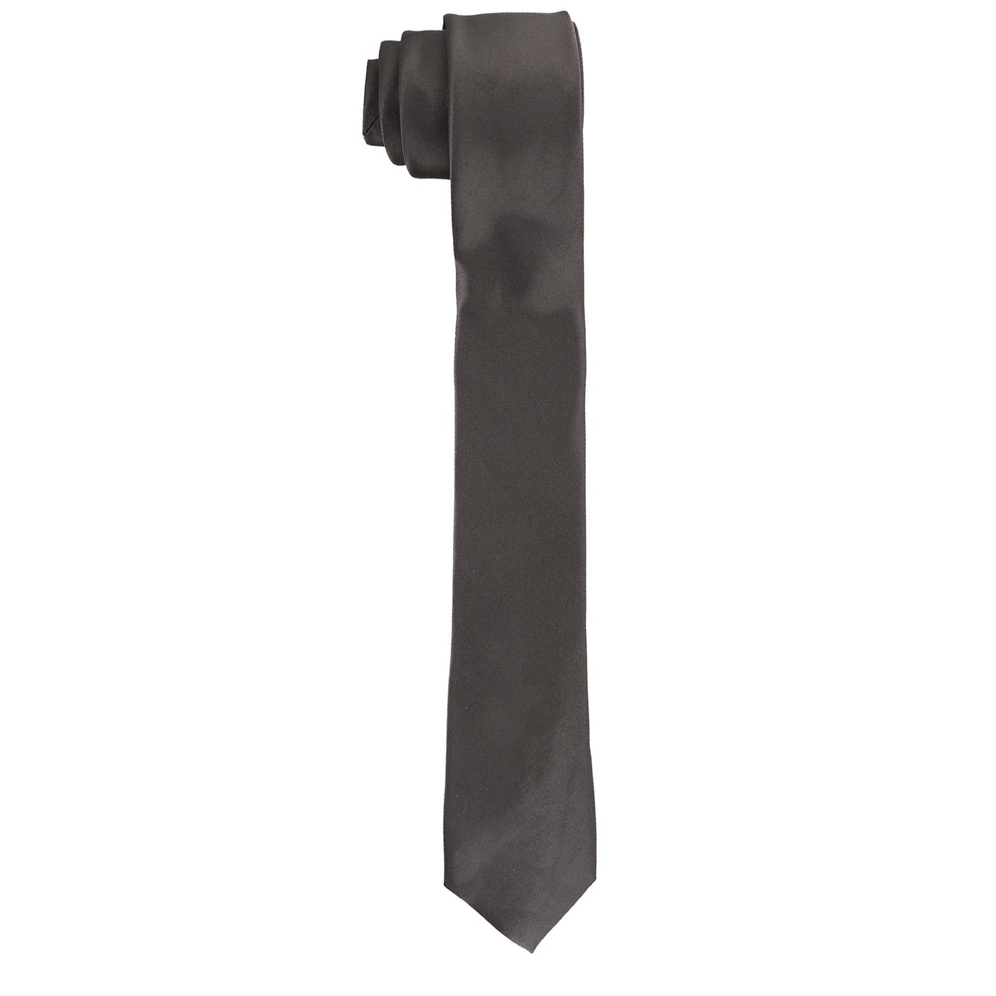 Vittorio Farina Solid Satin Skinny Necktie