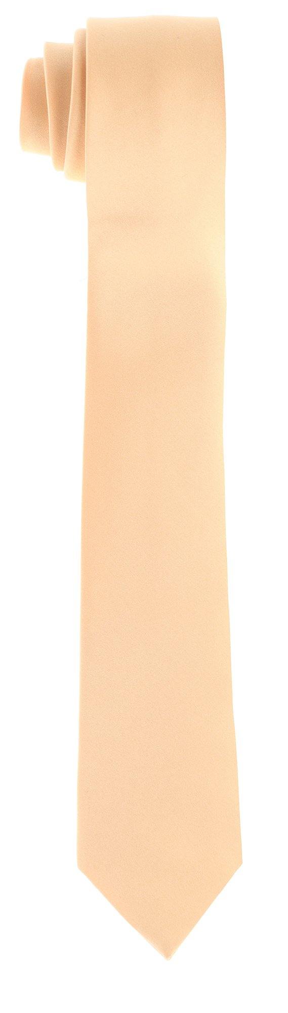 Vittorio Farina Solid Satin Skinny Necktie