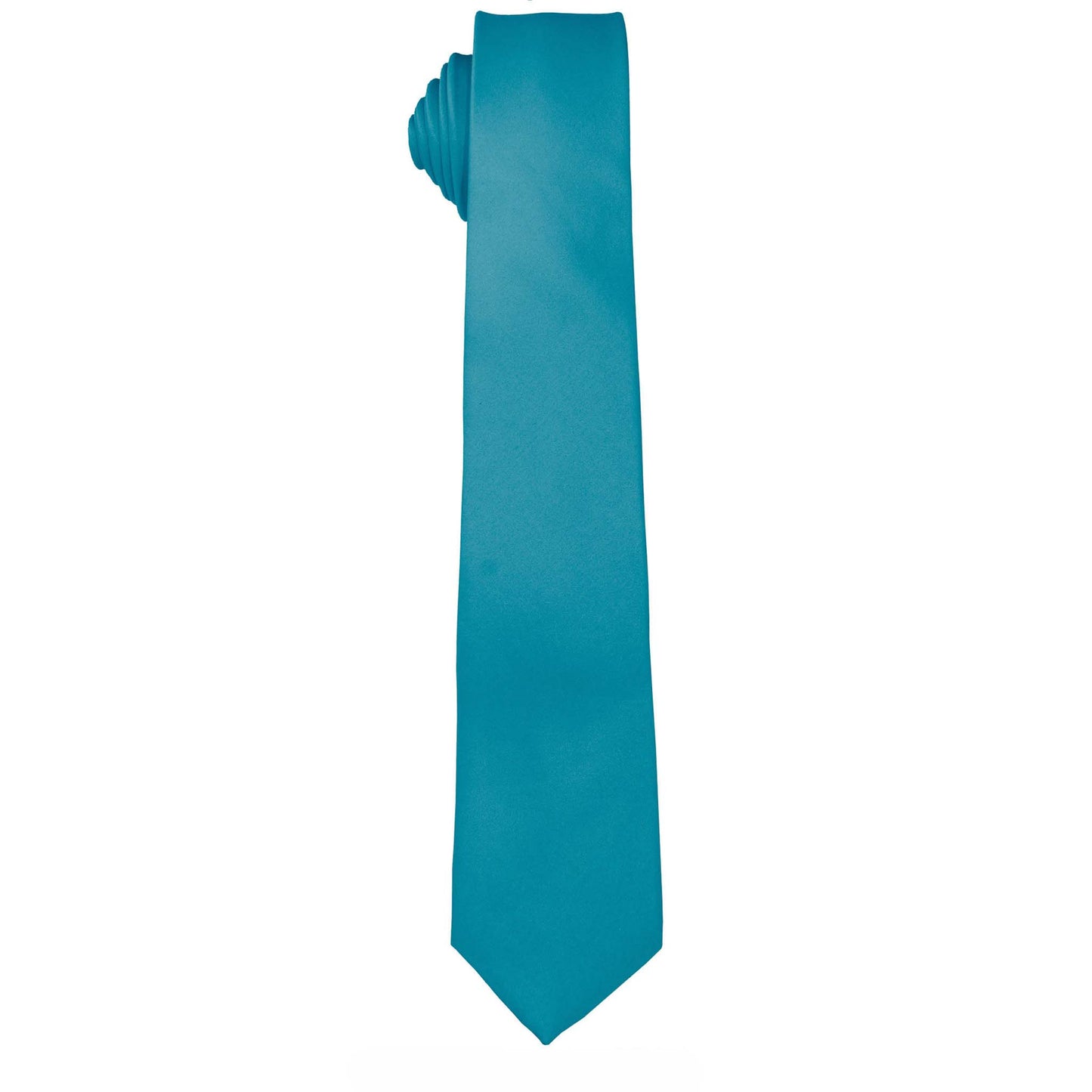 Vittorio Farina Solid Satin Skinny Necktie