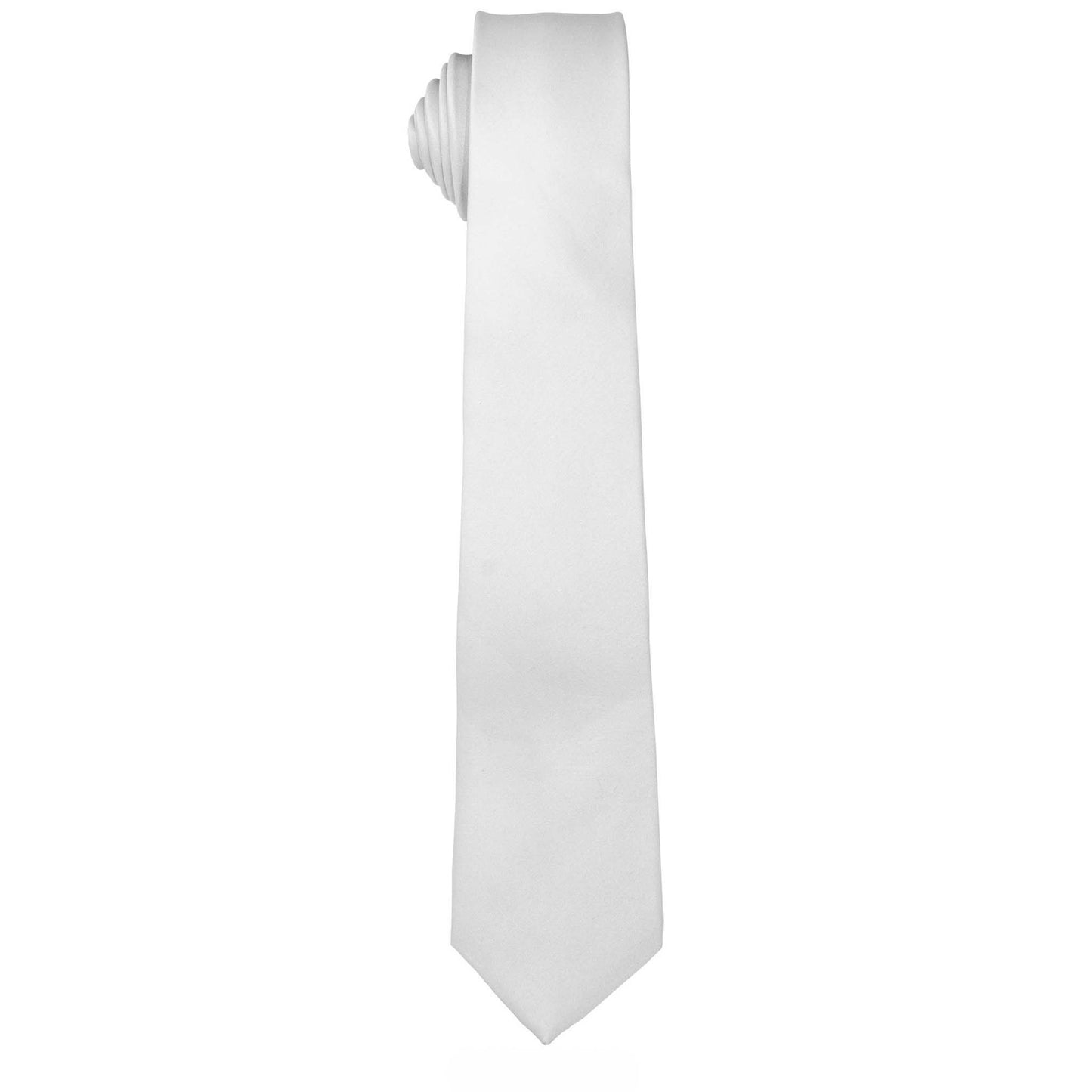 Vittorio Farina Solid Satin Skinny Necktie