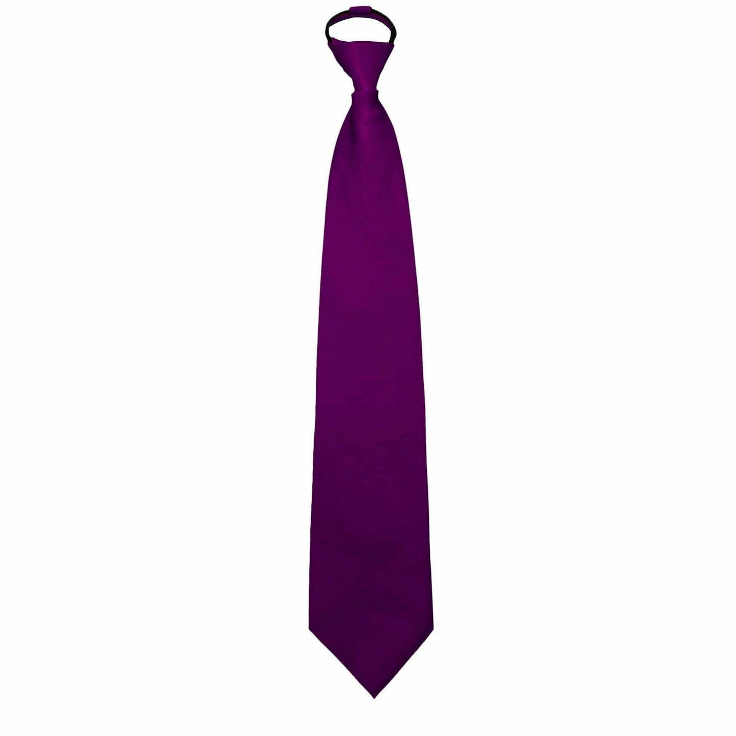 Vittorio Farina Solid Satin Zipper Necktie