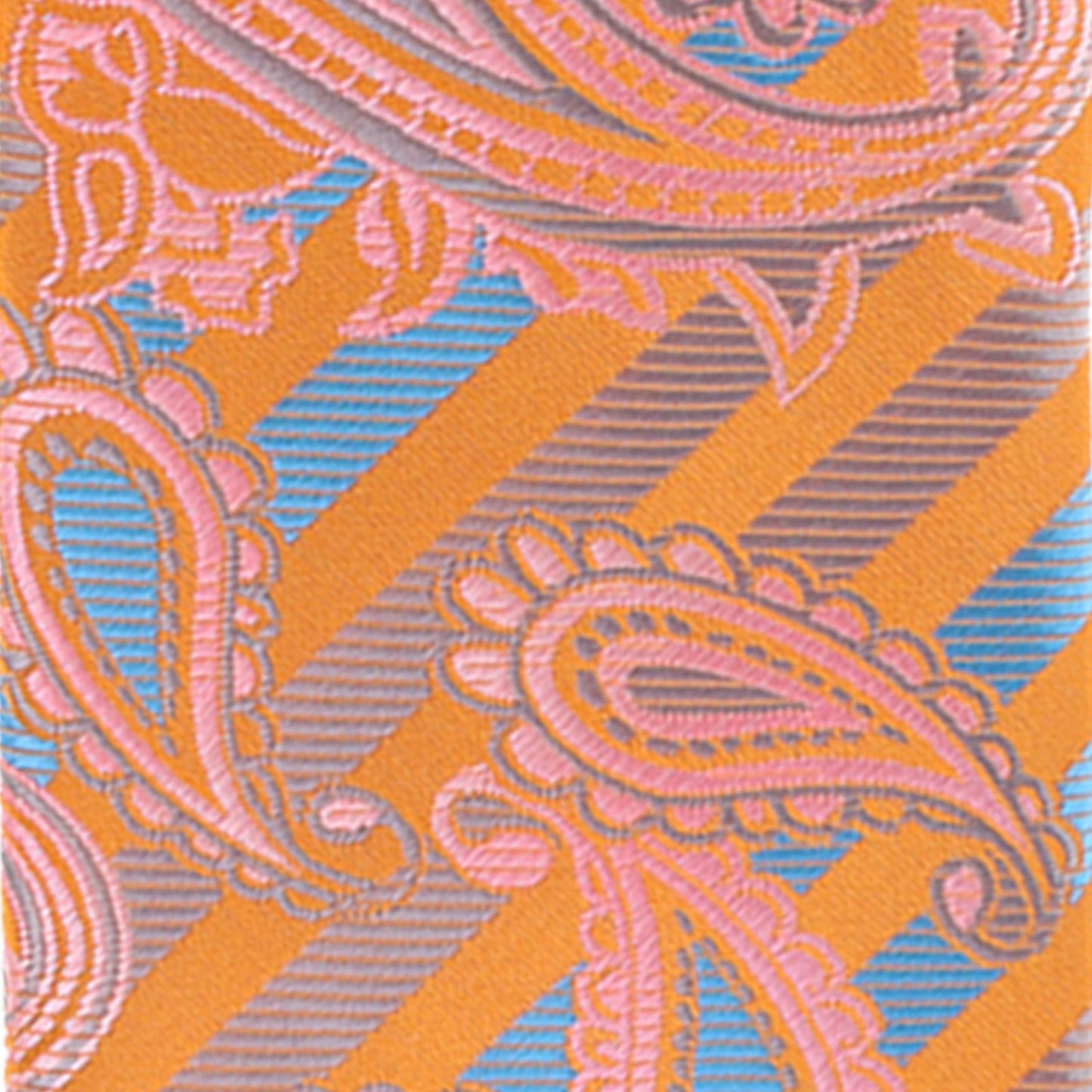 Vittorio Farina Paisley Designer Necktie & Pocket Square