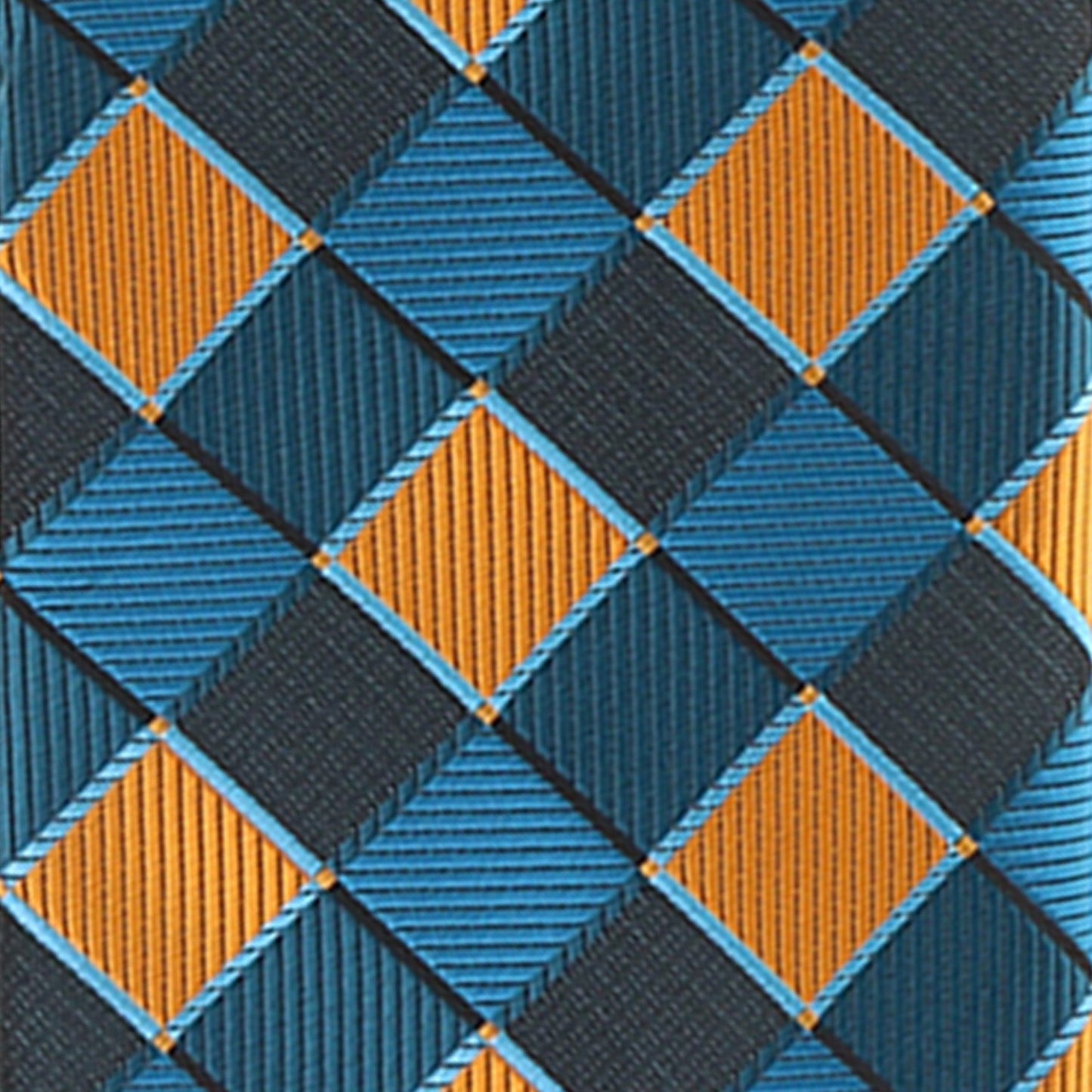 Vittorio Farina Geometric Designer Necktie & Pocket Square