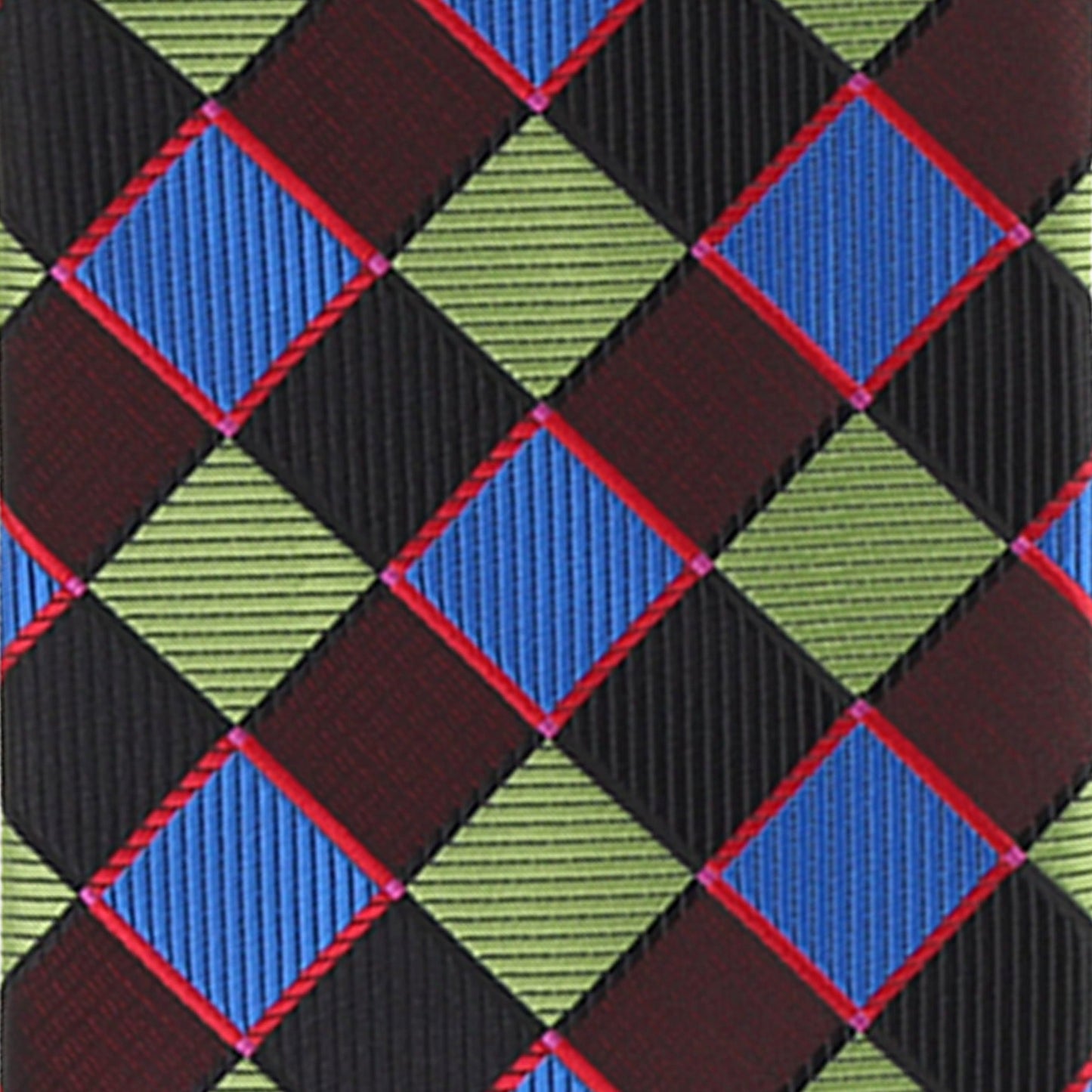 Vittorio Farina Geometric Designer Necktie & Pocket Square