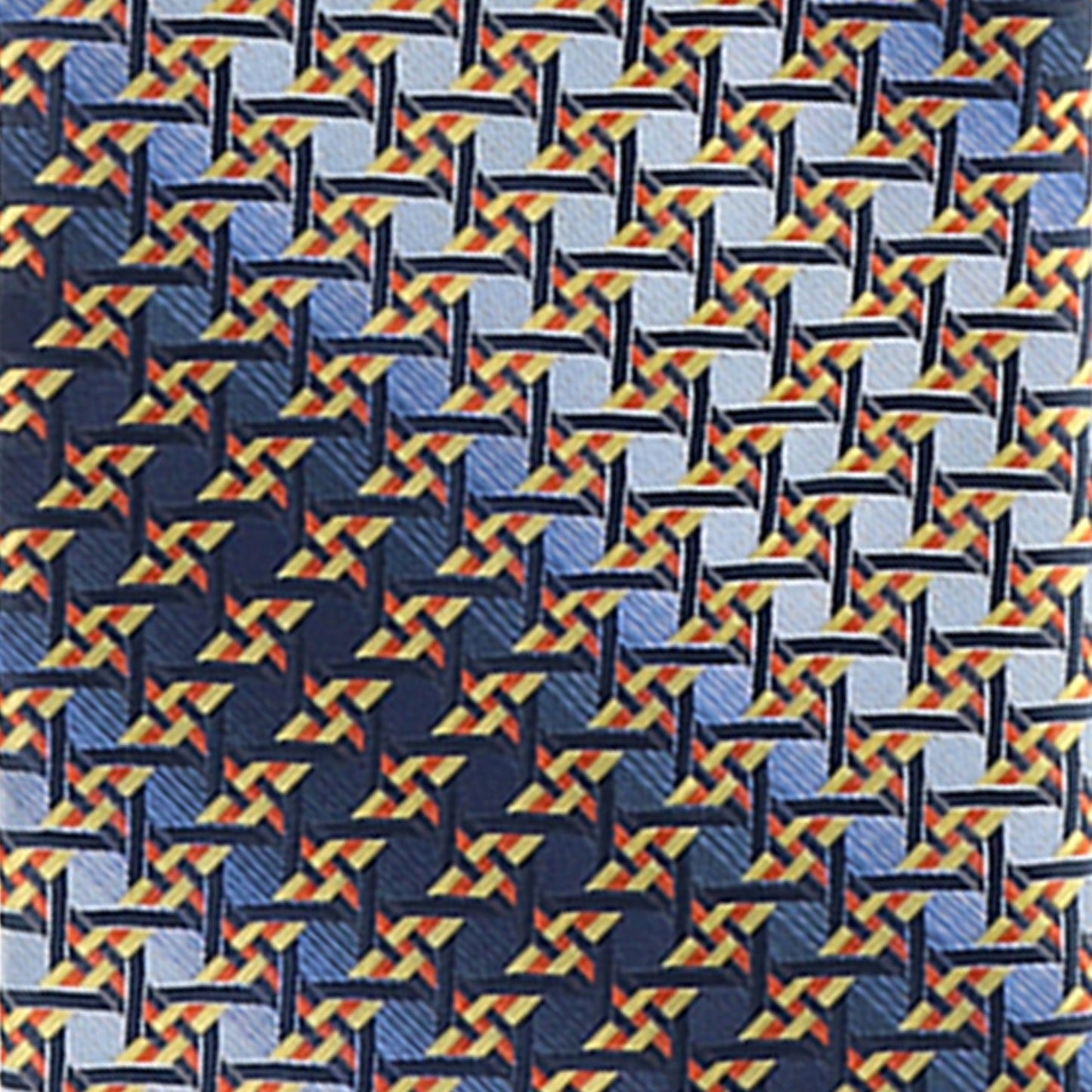 Vittorio Farina Geometric Designer Necktie & Pocket Square